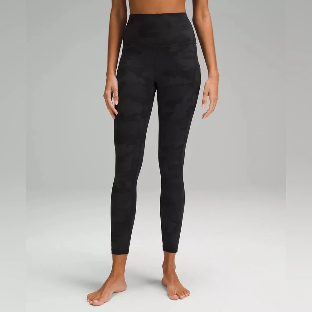 Lululemon Align High-Rise Leggings Heritage 365 Camo Deep Coal Multi 25” - Picture 1 of 5